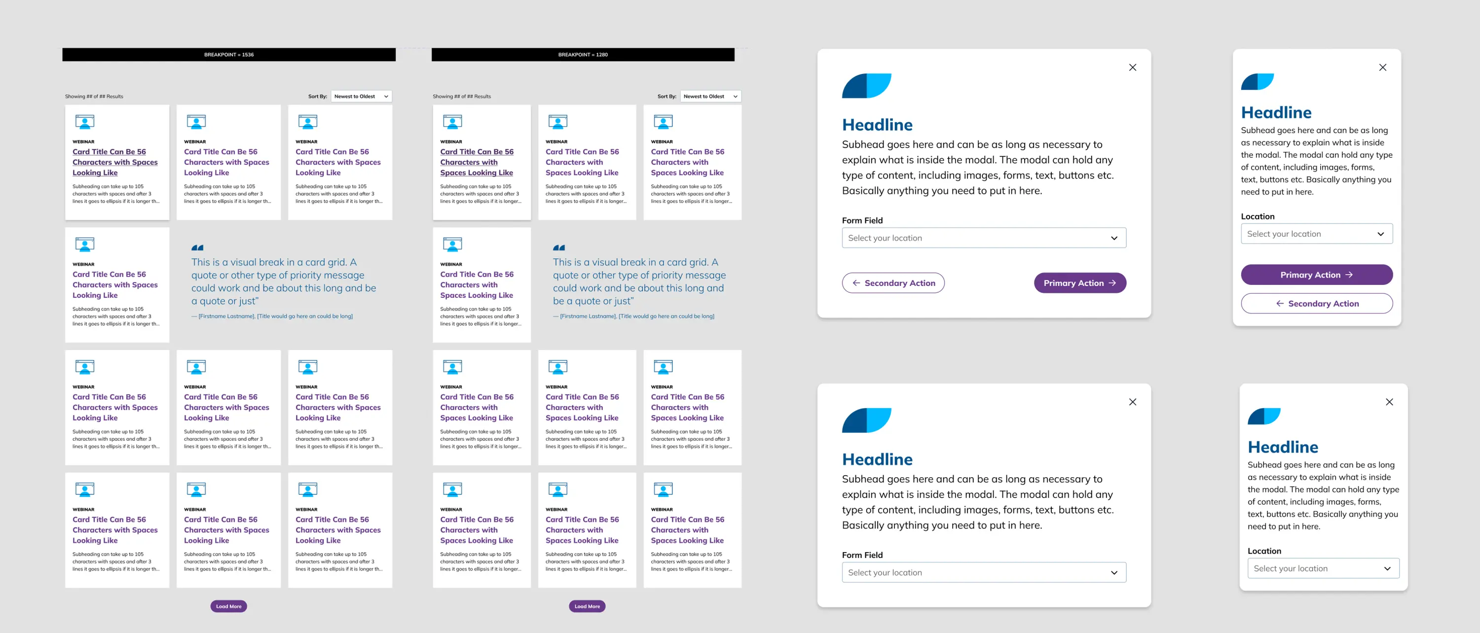 Ca component library