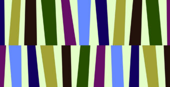 Blue, green, and purple abstract shapes designed in a header image for the blog post, "The Benefits of User Personas in edTech."